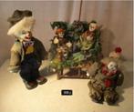 4 Leuke porseleine Clown Poppetjes, Ophalen of Verzenden, Zo goed als nieuw