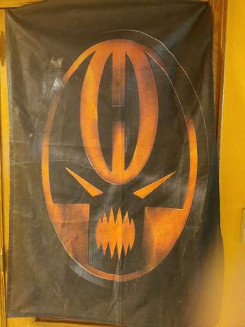 Drapeau Hardcore Overdrive 90 cm de large et 130 cm de haut, Enlèvement ou Envoi, Comme neuf