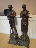 2 beelden kunst brons, Ophalen of Verzenden