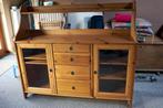 buffet en bois avec 2 vitrines et 4 tiroirs, Ophalen, Gebruikt, 100 tot 150 cm, 100 tot 150 cm