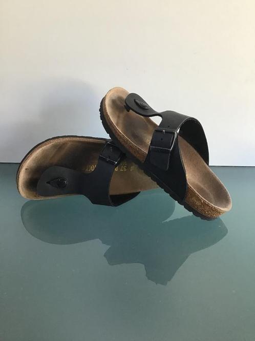 Gratis Verzenden | Birkenstock Boris zwarte slippers 37, Kleding | Dames, Schoenen, Zo goed als nieuw, Slippers, Zwart, Verzenden