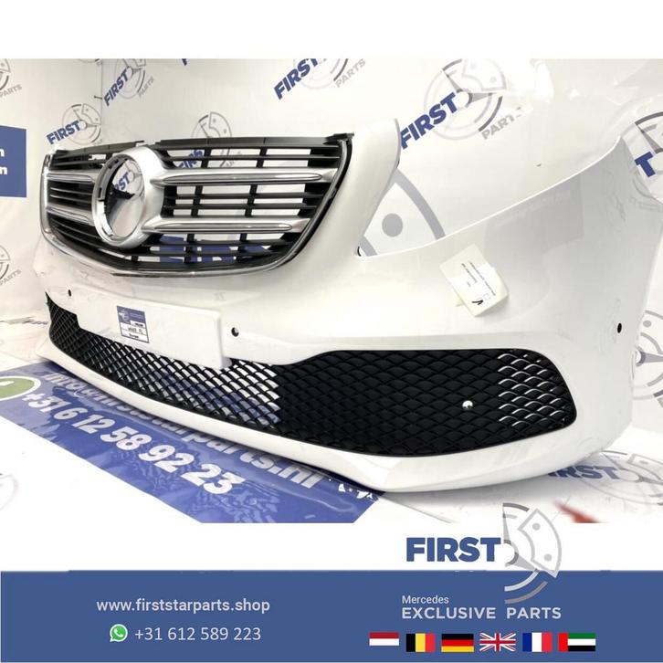 W447 V KLASSE FACELIFT VOORBUMPER WIT COMPLEET origineel Mer, Auto-onderdelen, Carrosserie, Bumper, Mercedes-Benz, Voor, Gebruikt