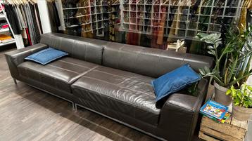 Mooie IKEA lederen zitbank (zetel) te koop., Enlèvement, Comme neuf