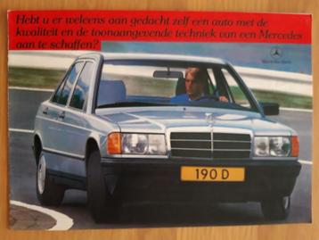 Folder Mercedes 190 Diesel beschikbaar voor biedingen