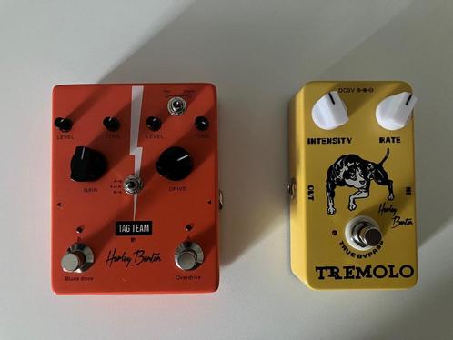 Ensemble de 2 pédales Tag Team + Tremolo, Musique & Instruments, Effets, Comme neuf, Distortion, Overdrive ou Fuzz, Autres types