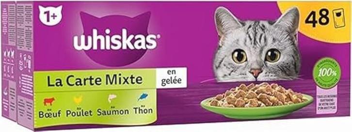 WHISKAS | Maaltijden | 48 vershoudzakjes | Nieuw, Dieren en Toebehoren, Dierenvoeding, Kat, Verzenden