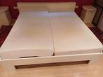 2-persoons slaapkamer +2 Tempur matrassen+2 el lattenbodems, Enlèvement, Utilisé, 180 cm, Bois