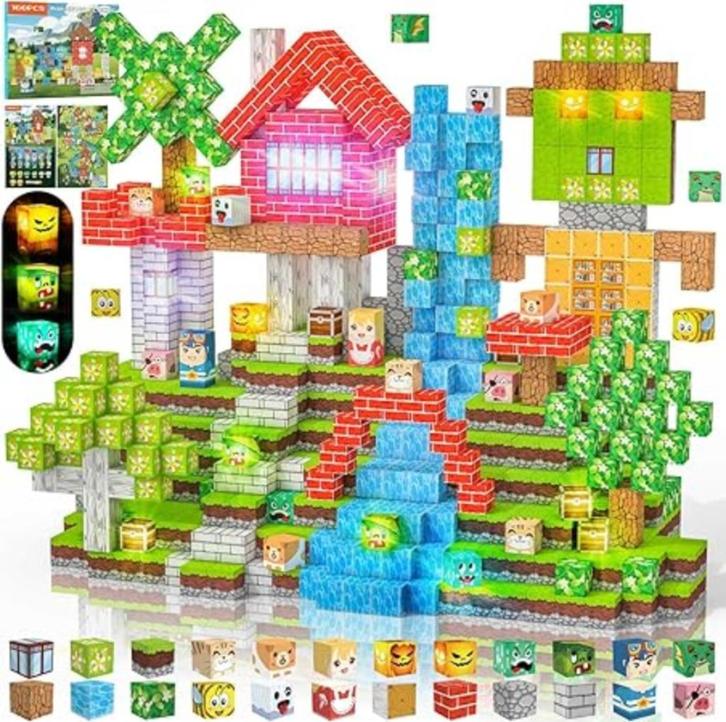 magnetische blokken | minecraft bouwstenen set | Nieuw, Kinderen en Baby's, Speelgoed | Bouwstenen, Nieuw, Overige merken, Verzenden