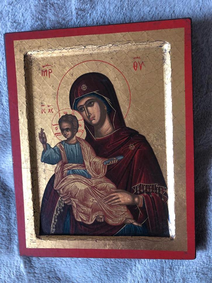 Icône (copie certifiée en parfait état), Collections, Statues & Figurines, Neuf, Religion, Enlèvement ou Envoi