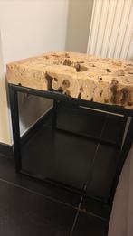 Stenen bijzet tageltje, Huis en Inrichting, Ophalen, Overige materialen, Vierkant, Minder dan 50 cm