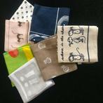 7 sjaaltjes-bandanas +/-50/50cm 100% katoen, Ophalen of Verzenden, Zo goed als nieuw