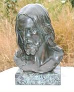 Tête du christ platre sur marbre signe G.Marton, Enlèvement ou Envoi