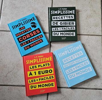 Lot 4 livres de cuisine SIMPLISSIME - Recettes beschikbaar voor biedingen