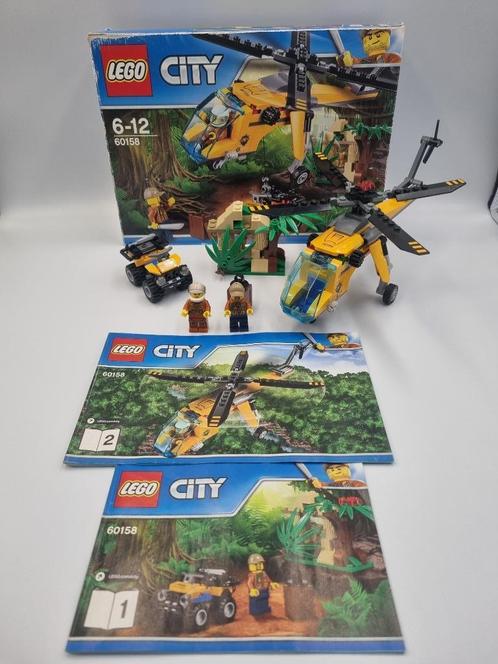 Lego City 60158 L'hélicoptère cargo de la jungle, Enfants & Bébés, Jouets | Duplo & Lego, Comme neuf, Lego, Ensemble complet, Enlèvement ou Envoi