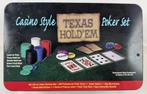 Poker Blackjack Set Kaartspel met 200 Pokerchips Pokerset, Verzenden, Zo goed als nieuw