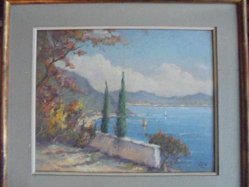 Gerard Cox  1902 - 1982  Mediterraan Kustgezicht, Antiquités & Art, Art | Peinture | Classique, Envoi
