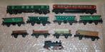 Lots 10 wagons TRIX HO + 1 loco Marklin HO, Gebruikt, Gelijkstroom, Trix, Wagon