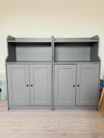 2 kasten Ikea Hauga met 2 deuren grijs 70x116cm, Huis en Inrichting, Kasten | Dressoirs, Ophalen, Met deur(en), 50 tot 100 cm