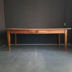 Antieke Franse boerderij tafel 228x85 eikenhout, Ophalen
