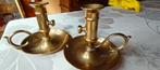 Duo de bougeoirs en cuivre., Ophalen, Koper