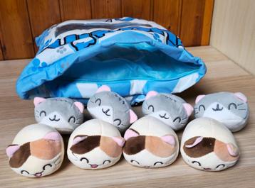 Kussen met 8 mini kat kussentjes - Blauw beschikbaar voor biedingen