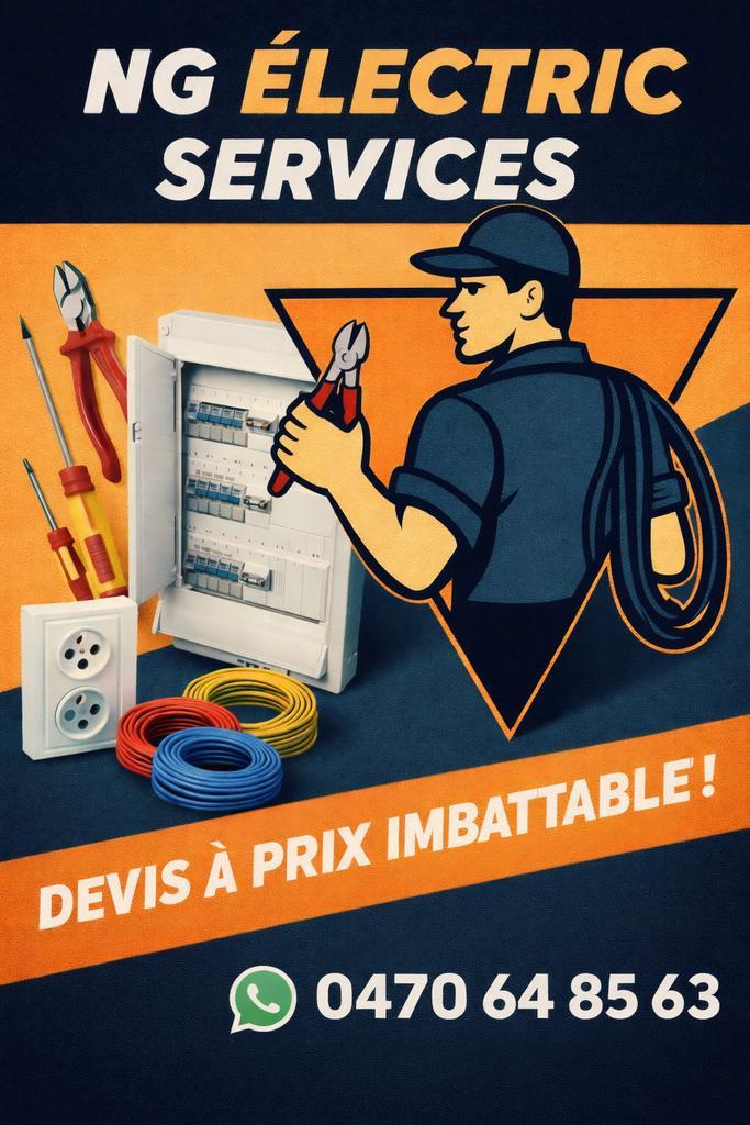 NG ELETRIC SERVICES : INSTALLATION & DÉPANNAGE 24/24H, Services & Professionnels, Électriciens, Service 24h/24, Garantie