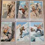 6 oude Liebig prenten: Alpinisme, Ophalen of Verzenden, Gebruikt, Overige onderwerpen, Prent