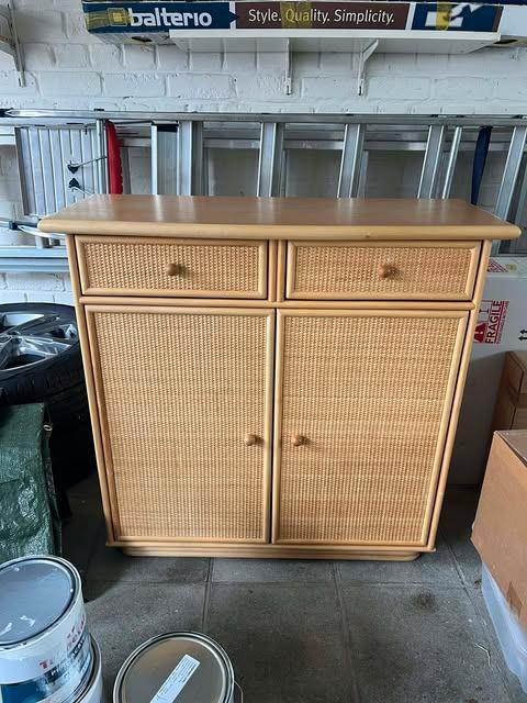 Armoire en rotin, Huis en Inrichting, Kasten | Boekenkasten, Gebruikt, 50 tot 100 cm, Minder dan 100 cm, 25 tot 50 cm, Met lade(s)