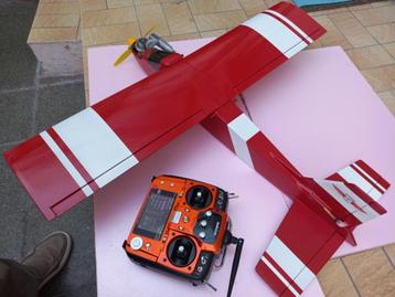 R/C airplane Super Sport 4ch. Trainer+O.S..10FP+12ch. 2,4Ghz, Enlèvement, Neuf, Nitro