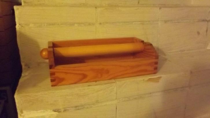 Houten Keukenrolhouder, Huis en Inrichting, Keuken | Keukenbenodigdheden, Ophalen of Verzenden