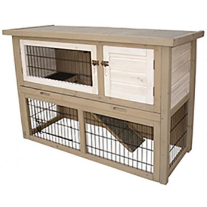 Konijnenhok Cotton, Dieren en Toebehoren, Knaagdieren en Konijnen | Hokken en Kooien, Nieuw, Hok, 60 tot 90 cm, 110 cm of meer