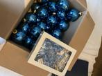 kerstballen blauw, Ophalen, Gebruikt