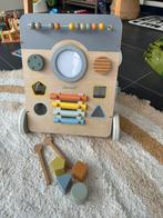 Loopwagentje met attributen hout Janod, Kinderen en Baby's, Speelgoed | Houten speelgoed, Ophalen, Gebruikt, Duw- of Trekspeelgoed