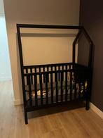 Kinderbedje, Zwart, Sommier à lattes, 70 à 85 cm, Comme neuf, Enlèvement