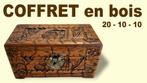 COFFRET en bois sculpté, Ophalen of Verzenden