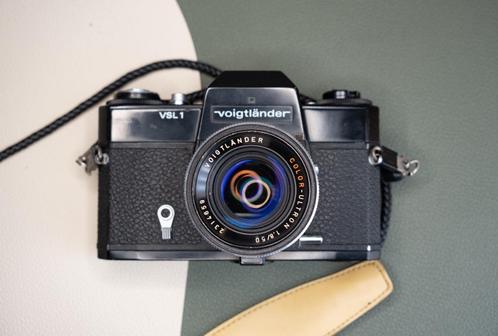 Voigtländer VSL 1 + Voigtländer Color-Ultron 50mm F1.8, Audio, Tv en Foto, Fotocamera's Analoog, Gebruikt, Spiegelreflex, Ophalen of Verzenden