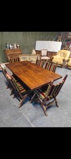 Tafel 12 stoelen eik, Kinderen en Baby's, Kinderkamer | Tafels en Stoelen, Ophalen of Verzenden