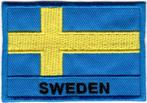 Zweden stoffen opstrijk patch embleem #2, Verzenden, Nieuw