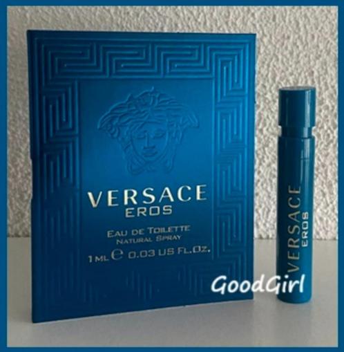 #1 Eros pour Homme edt parfum staaltje sample, Handtassen en Accessoires, Uiterlijk | Parfum, Nieuw, Verzenden