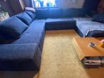 Zetel met slaapbank & 7 kussens, Huis en Inrichting, Ophalen, 250 tot 300 cm, Gebruikt, Hoekbank
