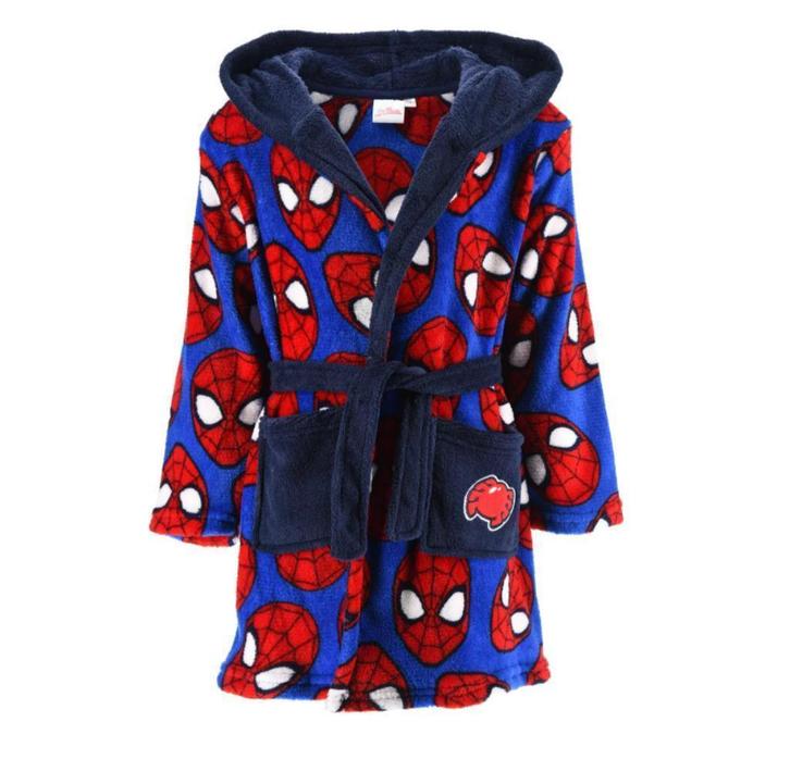 Spiderman Badjas met Capuchon Marvel Mt 98 - 104 - 116 - 128, Kinderen en Baby's, Kinderkleding | Maat 116, Nieuw, Jongen, Nacht- of Onderkleding