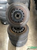 Citroen Peugeot Winterbanden set 175-65-14 82T Steek 4 x 108, 14 inch, Gebruikt, 175 mm, Banden en Velgen