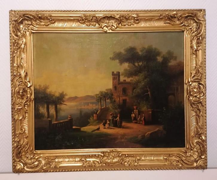 Romantische Italiaanse, Antiquités & Art, Art | Peinture | Classique, Enlèvement