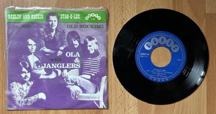 45T SINGLE OLA AND THE JANGLERS-GOOD OLD ROCKING CHUCK BERRY, Cd's en Dvd's, Vinyl Singles, Gebruikt, Single, Rock en Metal, 7 inch