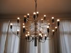 Design luster, Huis en Inrichting, Lampen | Kroonluchters, Ophalen, Zo goed als nieuw, Metaal, Italiaans design