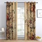 Verduistering gordijnen Vintage Bloemenmotief GLOED NIEUW, Huis en Inrichting, Stoffering | Gordijnen en Lamellen, Vintage, Nieuw