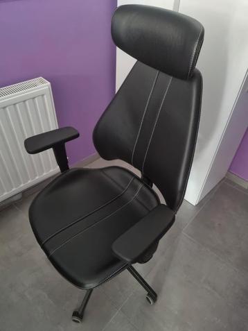 Fauteuil cuir veritable gamer bureau confort