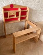 Speelwinkel, hout + toebehoren, Kinderen en Baby's, Ophalen, Gebruikt, Hout