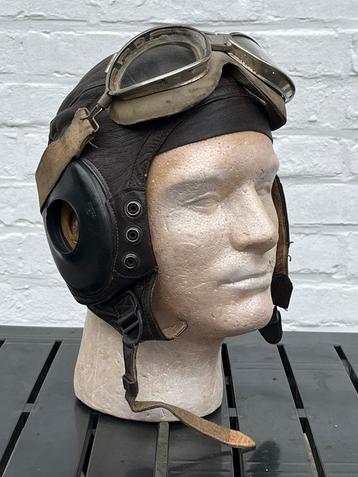 WW2 USAAF helm piloot type A-11 Army Air Force pilotenhelm beschikbaar voor biedingen