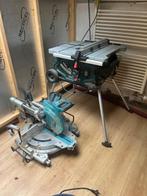 Verstekzaagmachine + tafel zaagmachine, Ophalen, Zo goed als nieuw